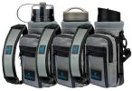 Water Bottle Holder Carrier Bottle Cooler w Adjustable Shoulder Strap and Front Pockets Suitable for 16 oz to 25oz Bottles Carry Protect Insulate Your