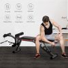 Leg Extension and Curl, Adjustable Workout Bench Utility Incline Decline Benches for Home Gym Full Body