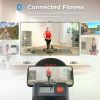 Stepper w/Handlebar, Extended Step Range Machine for Climbing Exercise, Compact, Height-Adjustable, Low-Impact & Optional App